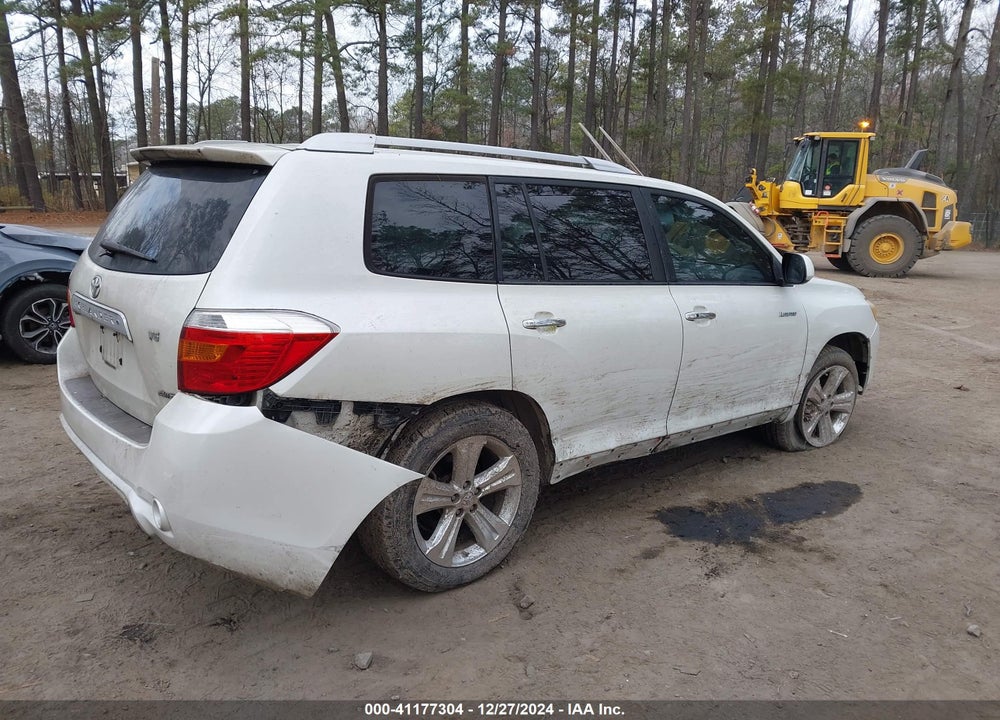 2008 TOYOTA HIGHLANDER LIMITED VIN: JTEES42A682033139