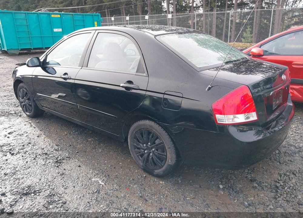 2007 KIA SPECTRA EX VIN: KNAFE121175403518