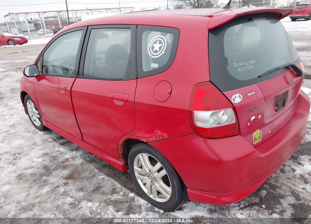 2008 HONDA FIT SPORT VIN: JHMGD38678S045030