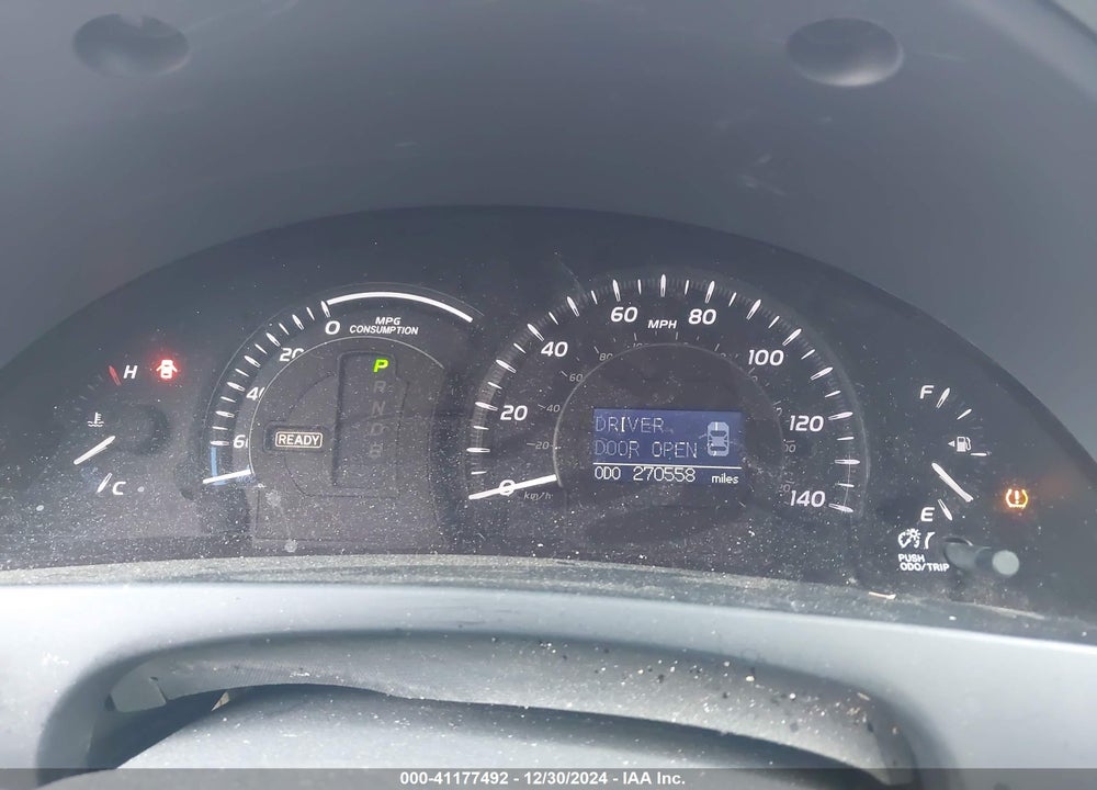 2009 TOYOTA CAMRY HYBRID VIN: JTNBB46K593051391