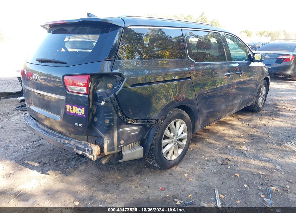 2016 KIA SEDONA EX VIN: KNDMC5C1XG6108224