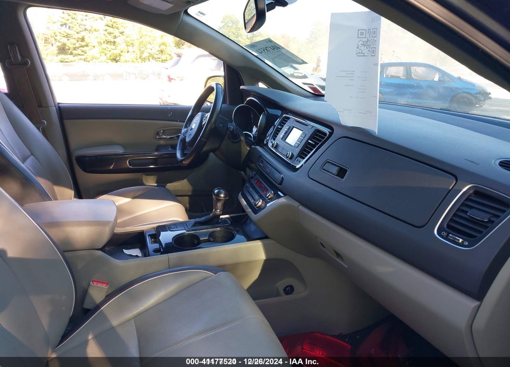 2016 KIA SEDONA EX VIN: KNDMC5C1XG6108224