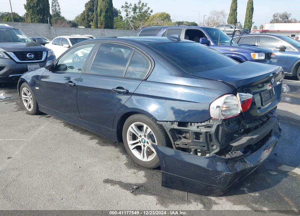 2008 BMW 328I VIN: WBAVA37528NL51588