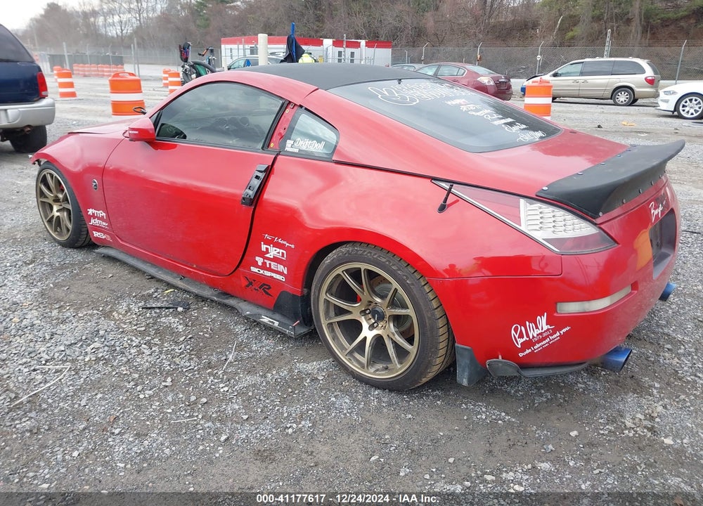 2003 NISSAN 350Z TOURING VIN: JN1AZ34D83T118411