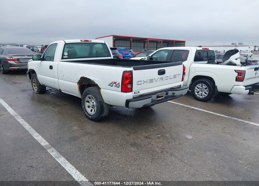 2007 CHEVROLET SILVERADO 1500 CLASSIC WORK TRUCK VIN: 1GCEK14XX7Z194491