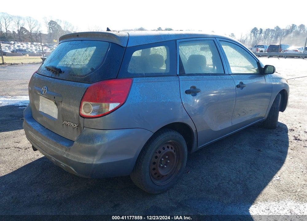 2004 TOYOTA MATRIX STANDARD VIN: 2T1KR32E84C304553