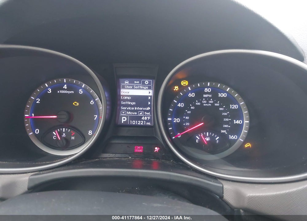 2014 HYUNDAI SANTA FE GLS VIN: KM8SM4HF0EU058411