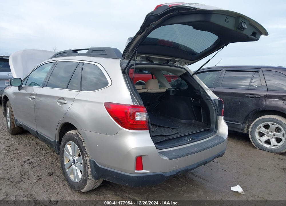 2017 SUBARU OUTBACK 2.5I PREMIUM VIN: 4S4BSADC6H3440534