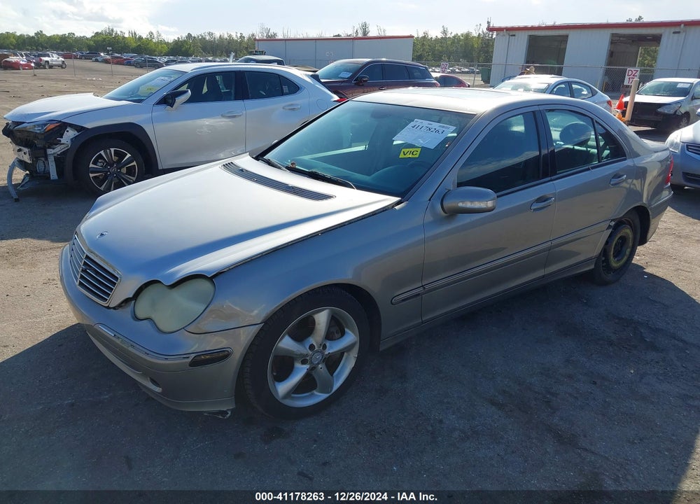 2004 MERCEDES-BENZ C 230 KOMPRESSOR SPORT/SPORT VIN: WDBRF40J74A612412