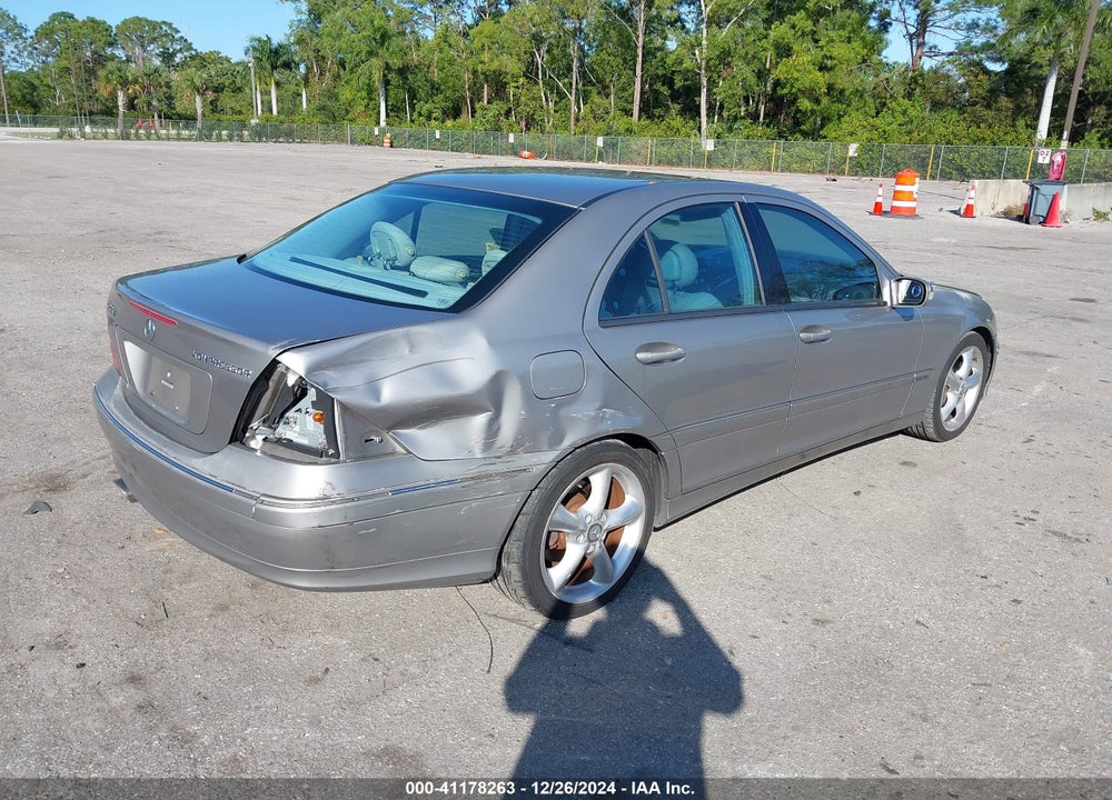 2004 MERCEDES-BENZ C 230 KOMPRESSOR SPORT/SPORT VIN: WDBRF40J74A612412