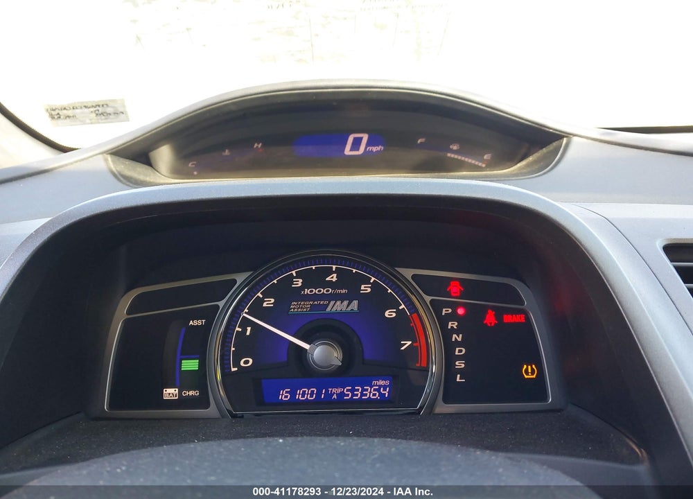 2009 HONDA CIVIC HYBRID VIN: JHMFA36239S011835