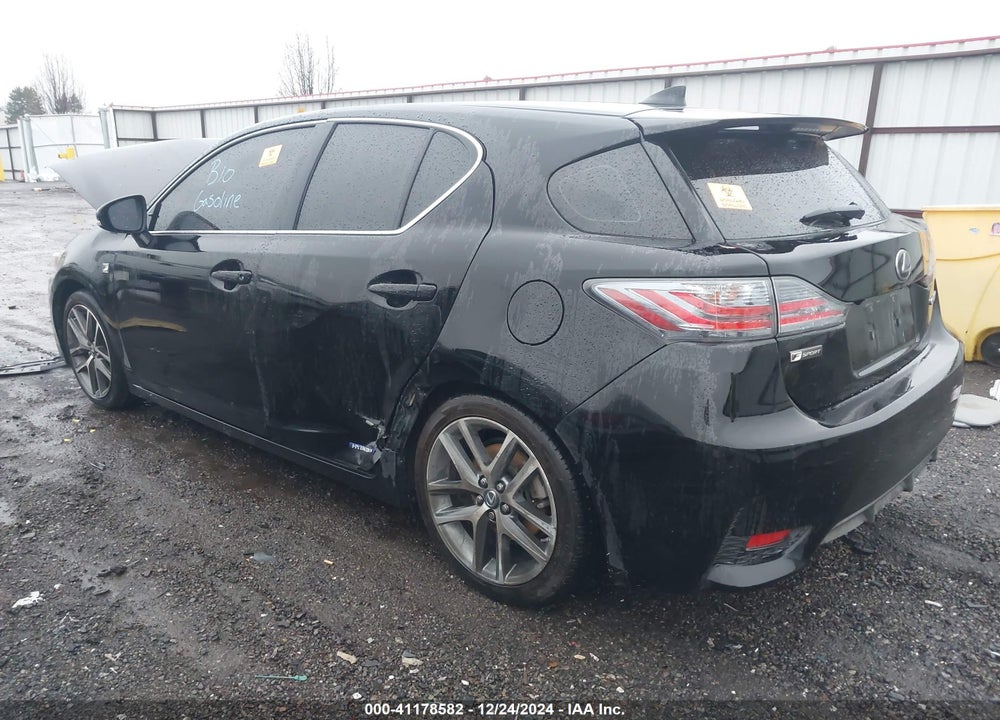2017 LEXUS CT 200H VIN: JTHKD5BH0H2296861