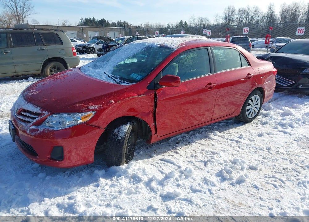 2013 TOYOTA COROLLA LE VIN: 2T1BU4EE0DC049834