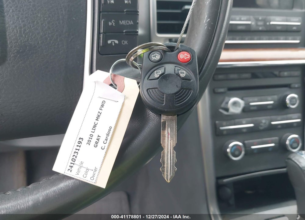 2010 LINCOLN MKZ VIN: 3LNHL2GC9AR636418