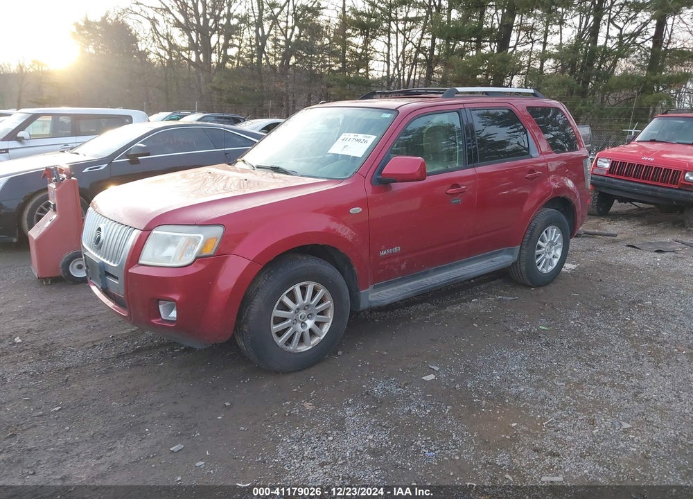 2008 MERCURY MARINER PREMIER VIN: 4M2CU87108KJ12127