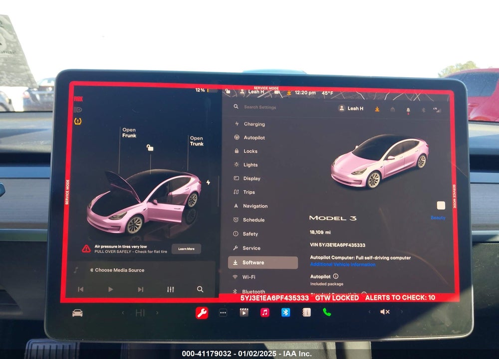 2023 TESLA MODEL 3 REAR-WHEEL DRIVE VIN: 5YJ3E1EA6PF435333