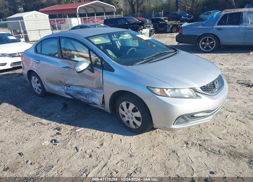 2013 HONDA CIVIC LX VIN: 19XFB2F58DE013224