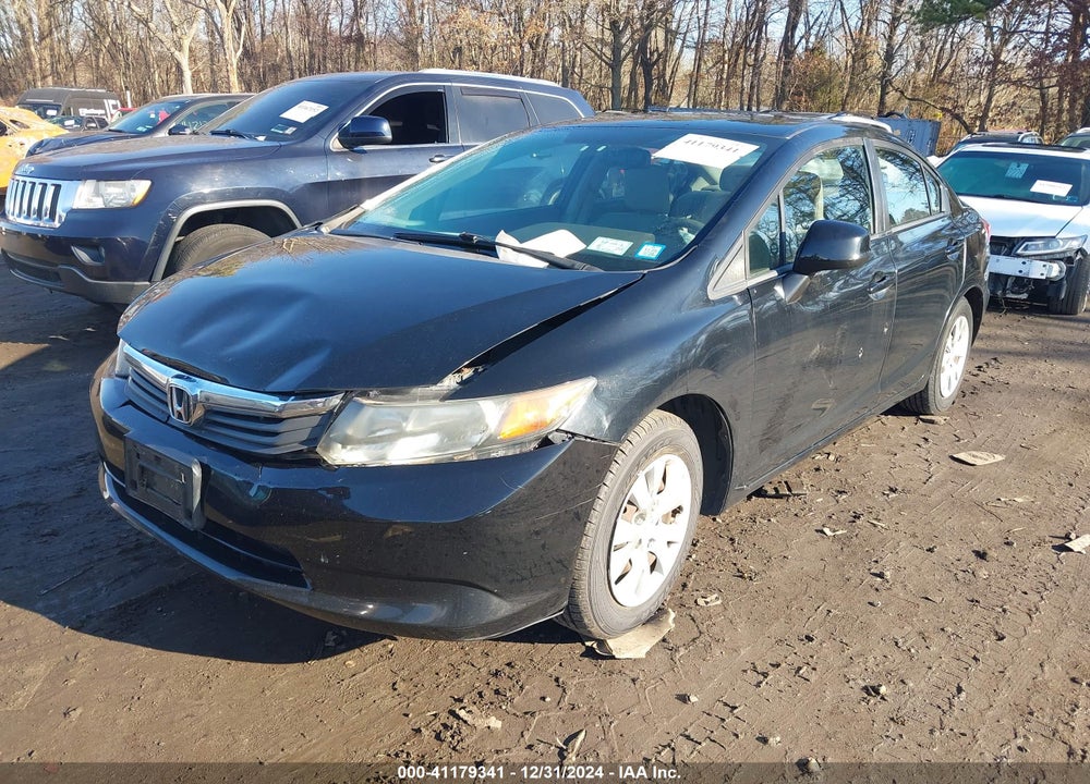 2012 HONDA CIVIC SDN LX VIN: 19XFB2F54CE330934