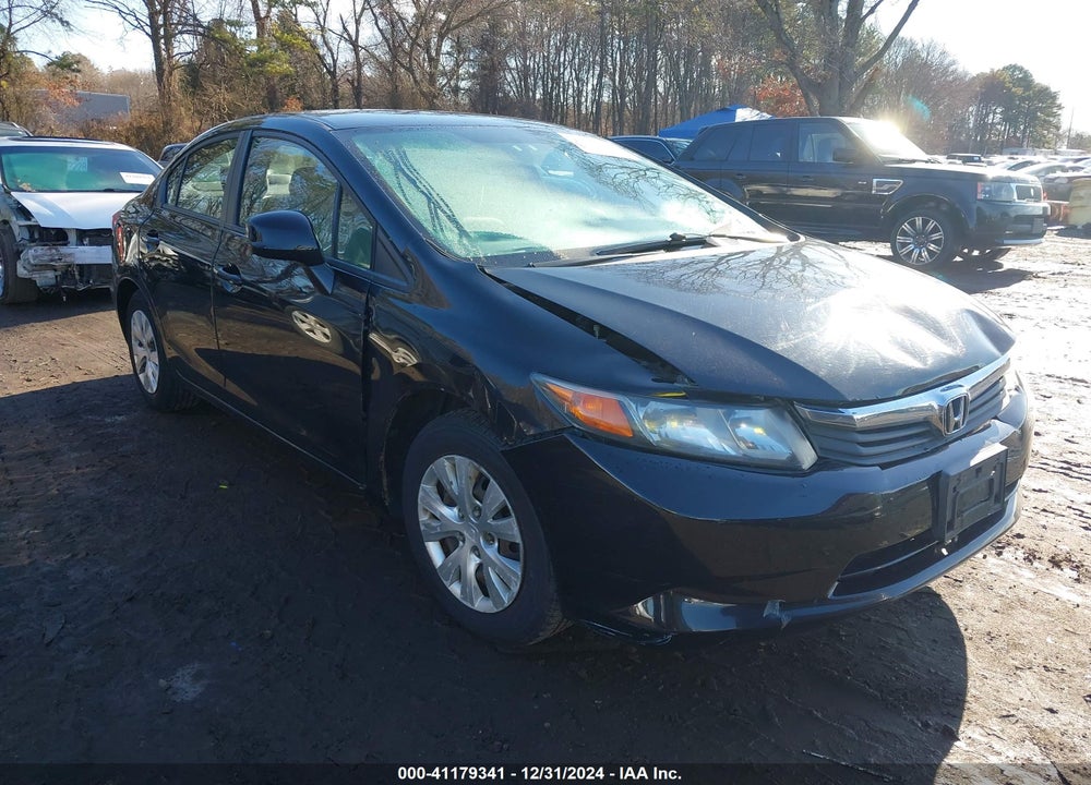 2012 HONDA CIVIC SDN LX VIN: 19XFB2F54CE330934