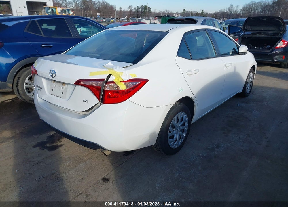 2018 TOYOTA COROLLA L/LE/XLE/SE/XSE VIN: 2T1BURHE0JC117960