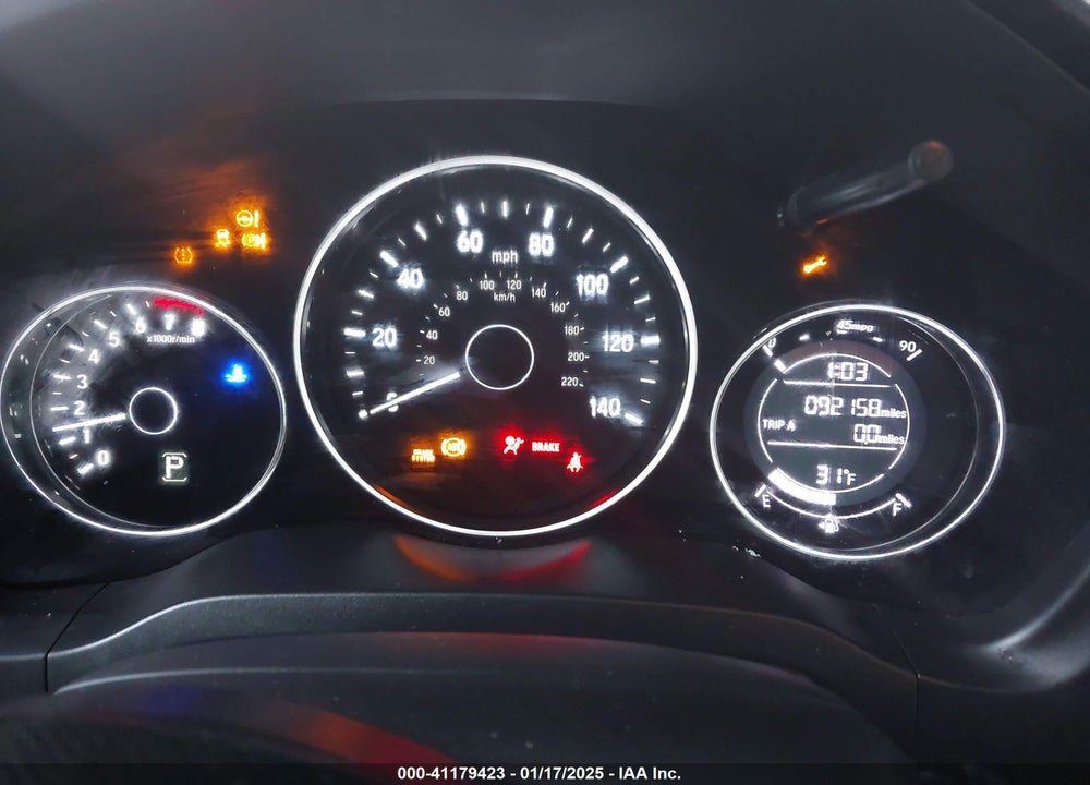 2016 HONDA HR-V LX VIN: 3CZRU6H3XGM770561