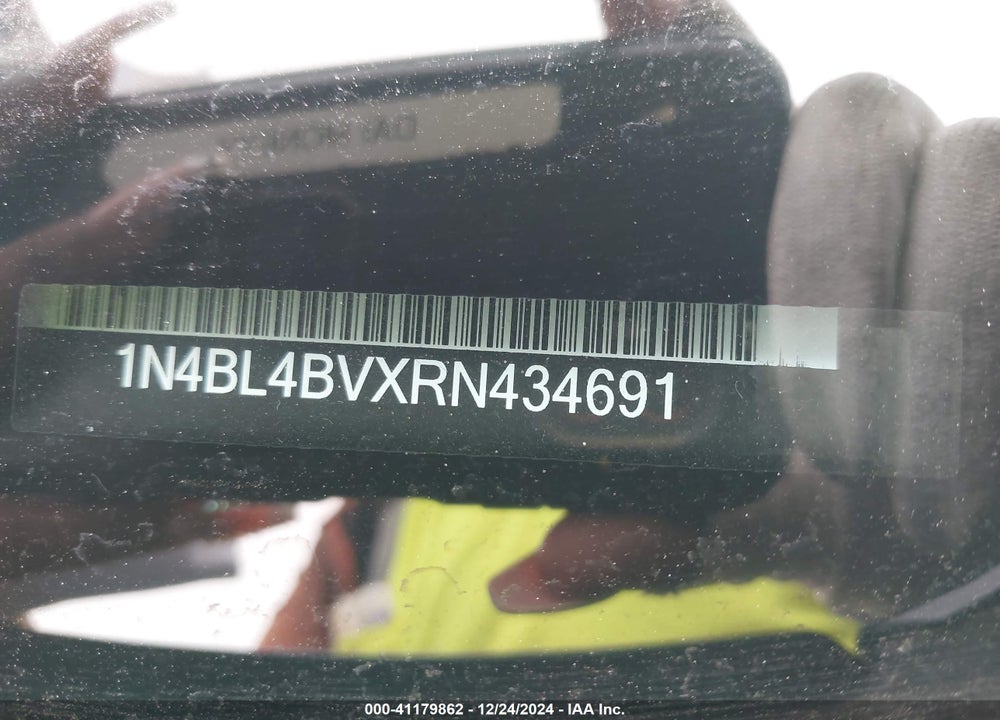 2024 NISSAN ALTIMA S FWD VIN: 1N4BL4BVXRN434691