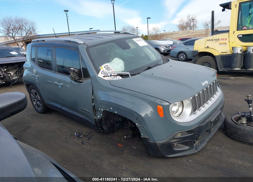 2018 JEEP RENEGADE LIMITED FWD VIN: ZACCJADB4JPH77062