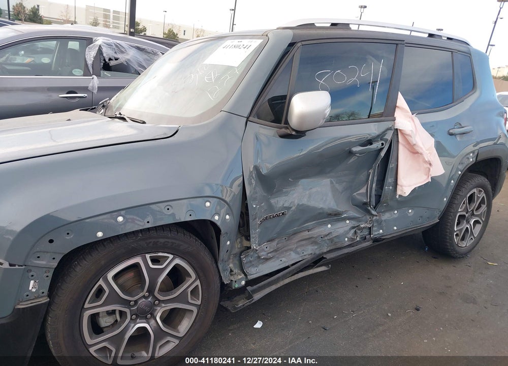 2018 JEEP RENEGADE LIMITED FWD VIN: ZACCJADB4JPH77062