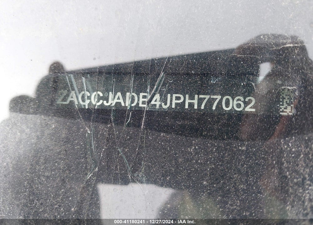2018 JEEP RENEGADE LIMITED FWD VIN: ZACCJADB4JPH77062