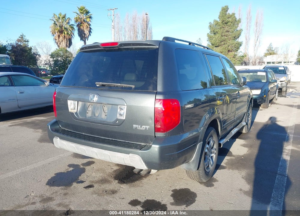 2004 HONDA PILOT EX-L VIN: 2HKYF18544H518385