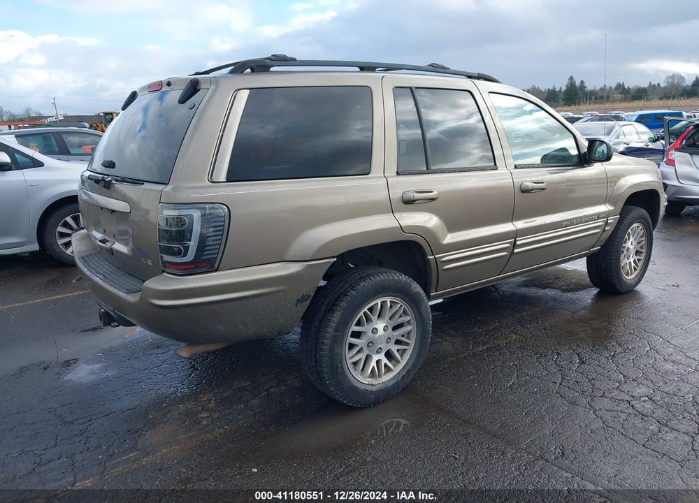 2004 JEEP GRAND CHEROKEE LIMITED VIN: 1J4GX58N24C416749