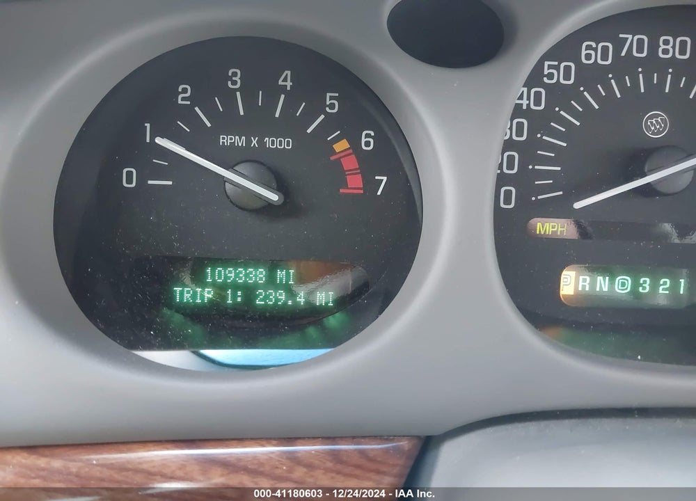 2001 BUICK LESABRE CUSTOM VIN: 1G4HP54K614264367