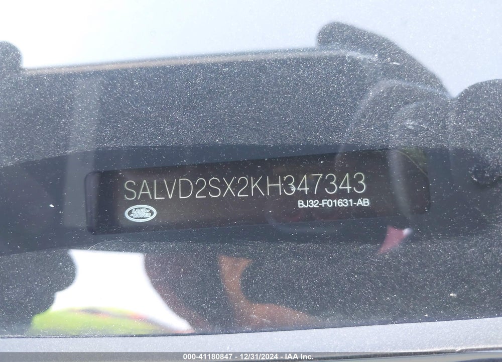 2019 LAND ROVER RANGE ROVER EVOQUE HSE DYNAMIC VIN: SALVD2SX2KH347343