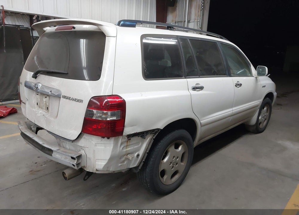2006 TOYOTA HIGHLANDER SPORT V6 VIN: JTEEP21A460175232