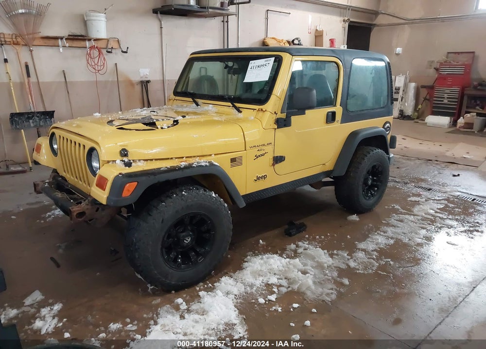 2001 JEEP WRANGLER SPORT VIN: 1J4FA49S61P358581