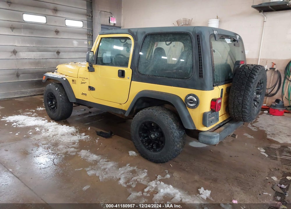 2001 JEEP WRANGLER SPORT VIN: 1J4FA49S61P358581
