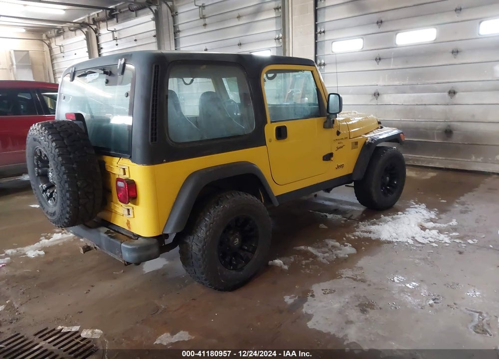 2001 JEEP WRANGLER SPORT VIN: 1J4FA49S61P358581