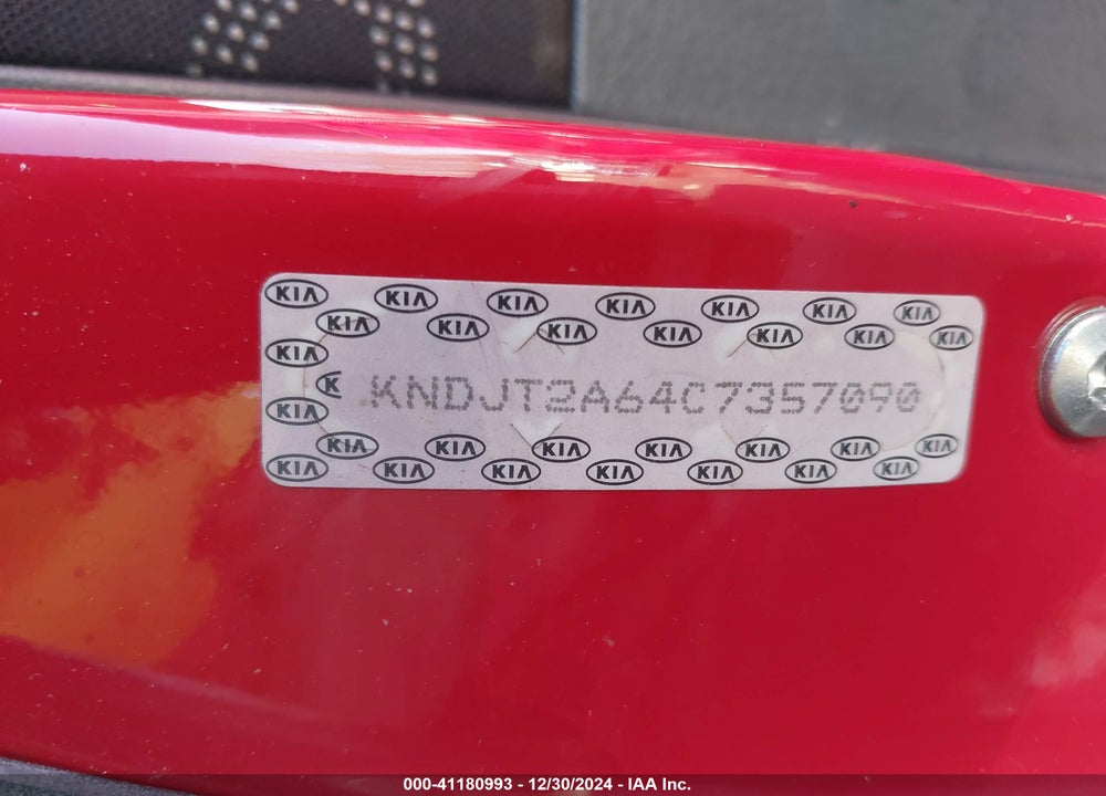 2012 KIA SOUL VIN: KNDJT2A64C7357090