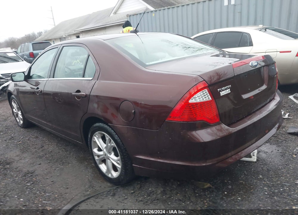 2012 FORD FUSION SE VIN: 3FAHP0HA1CR167876