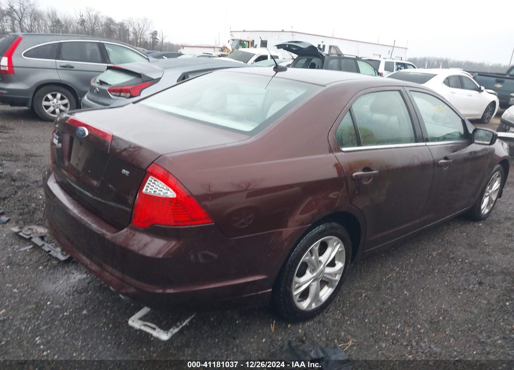 2012 FORD FUSION SE VIN: 3FAHP0HA1CR167876