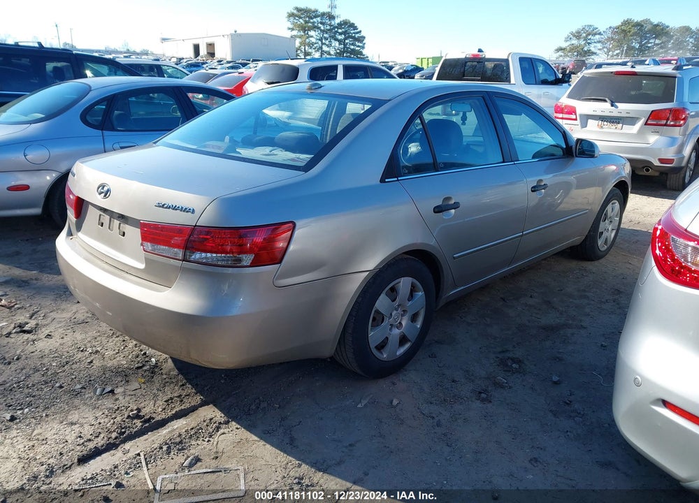 2008 HYUNDAI SONATA GLS VIN: 5NPET46C38H395022