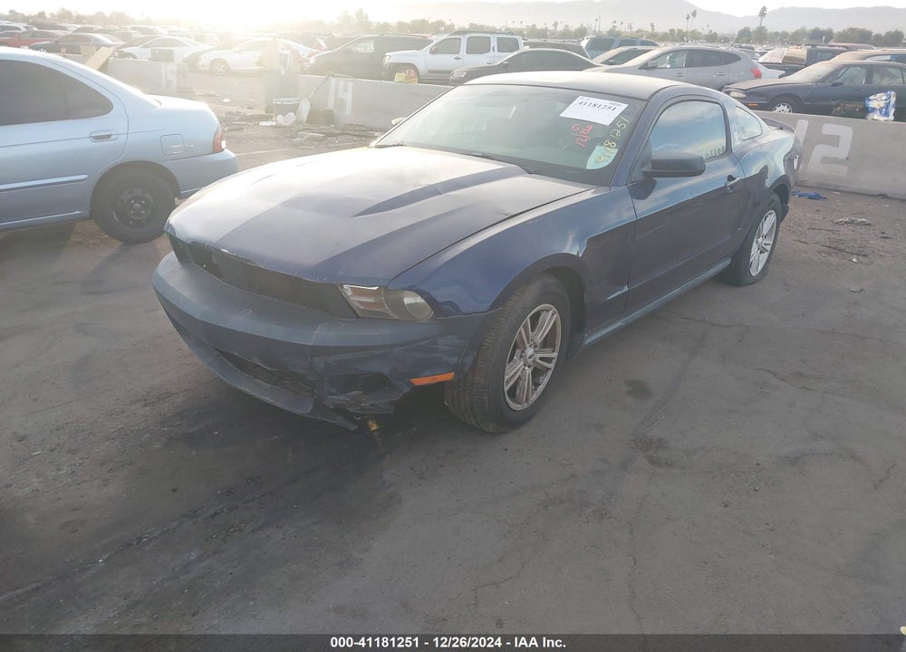 2012 FORD MUSTANG V6 VIN: 1ZVBP8AM7C5251722