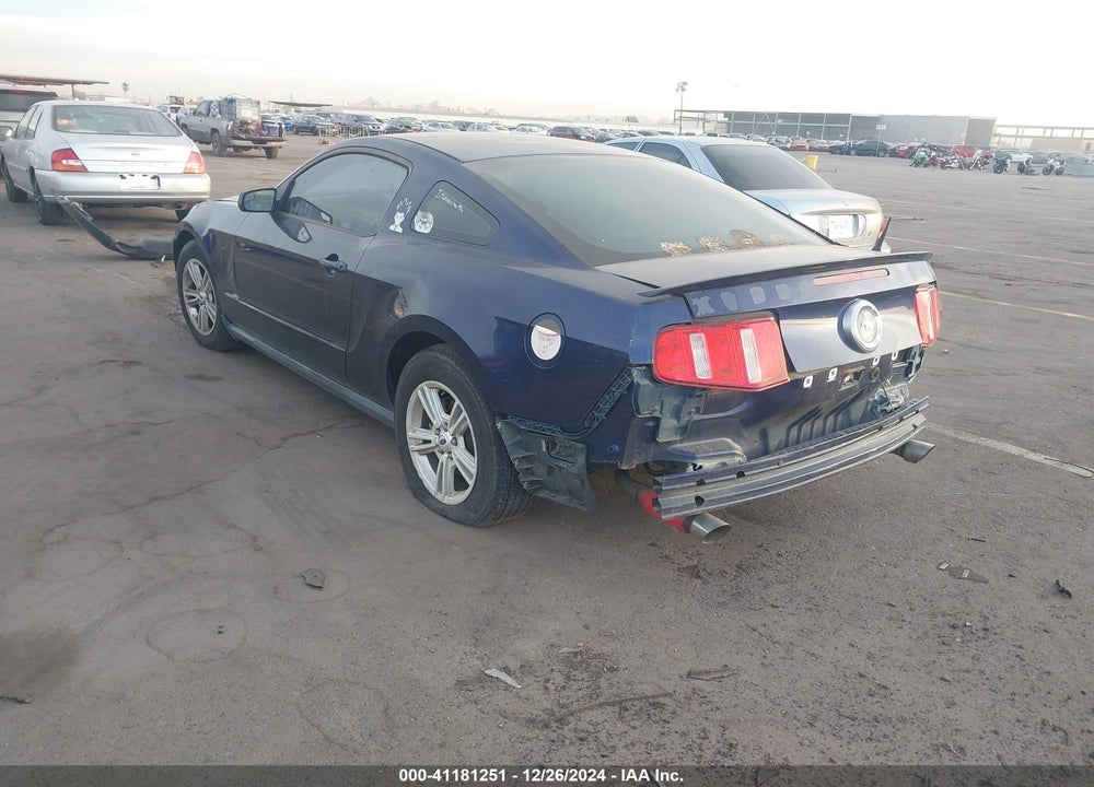 2012 FORD MUSTANG V6 VIN: 1ZVBP8AM7C5251722