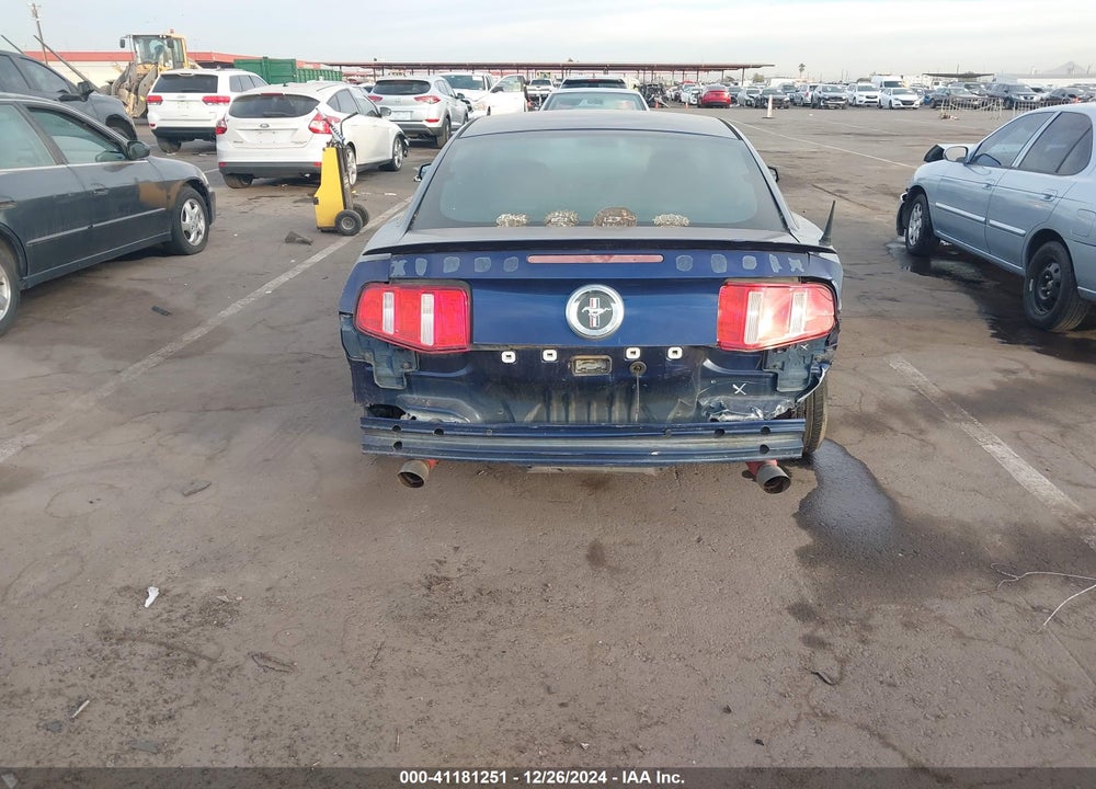 2012 FORD MUSTANG V6 VIN: 1ZVBP8AM7C5251722