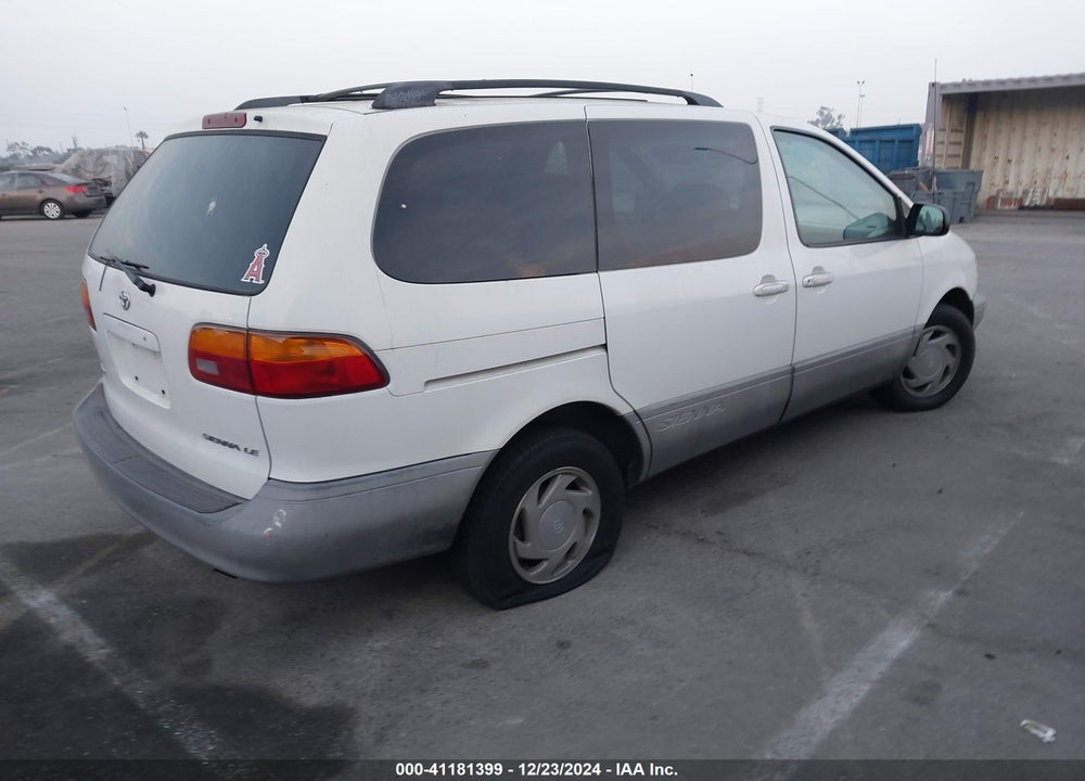 2000 TOYOTA SIENNA LE VIN: 4T3ZF13C7YU275678