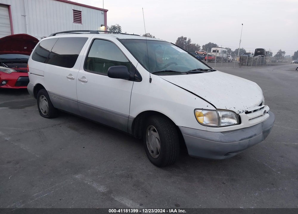 2000 TOYOTA SIENNA LE VIN: 4T3ZF13C7YU275678