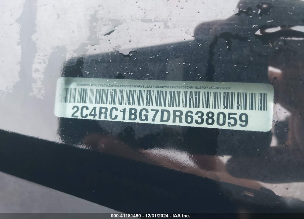 2013 CHRYSLER TOWN & COUNTRY TOURING VIN: 2C4RC1BG7DR638059