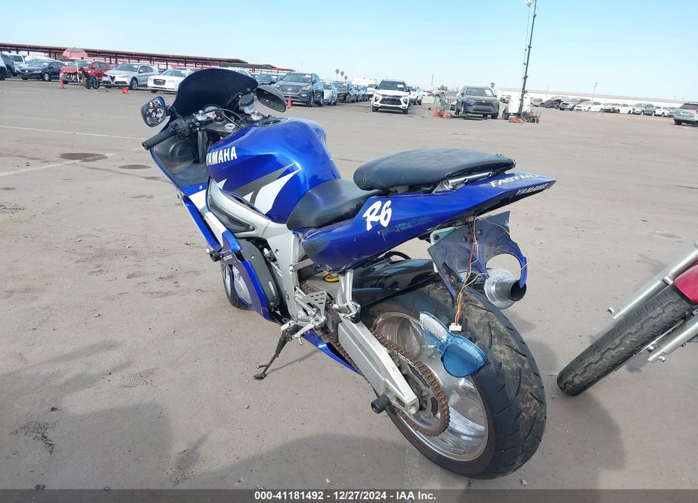 2002 YAMAHA YZFR6 L VIN: JYARJ04EX2A023868