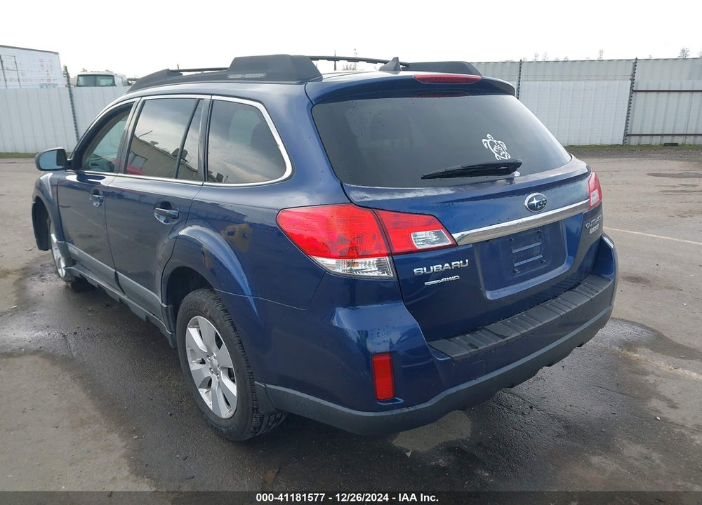 2011 SUBARU OUTBACK 2.5I LIMITED VIN: 4S4BRBKCXB3378714