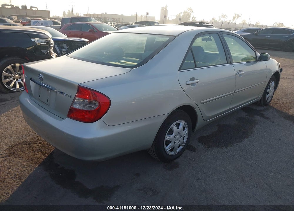 2003 TOYOTA CAMRY LE VIN: JTDBE32KX30244737